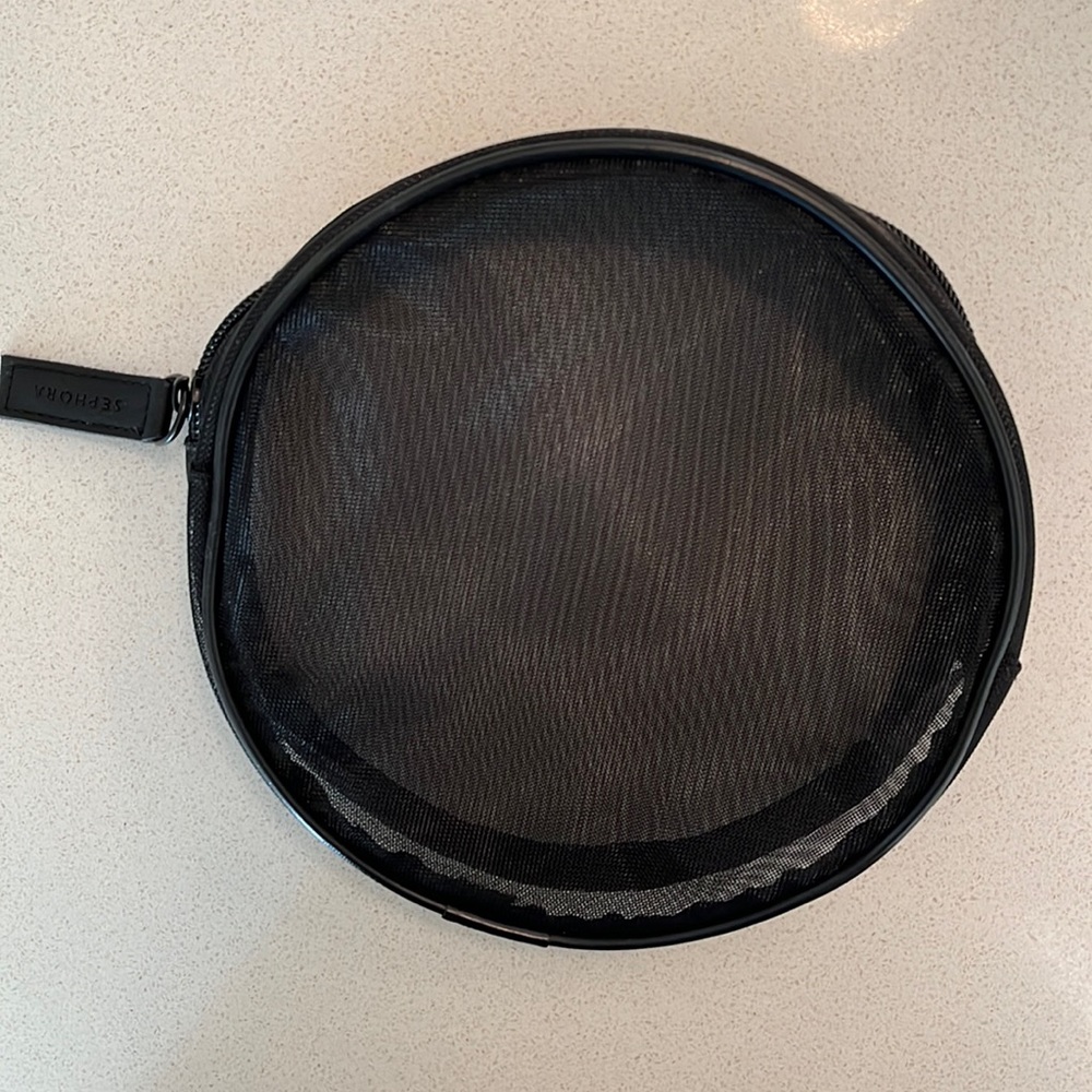 Sephora Black Mesh Makeup Bag